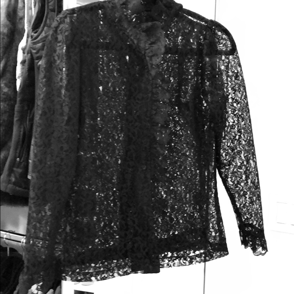 Black lace top